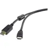Image de Câble adaptateur DisplayPort / HDMI Renkforce 3.00 m noir