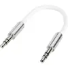 Image de Câble Speaka jack 3.5 mm SuperSoft 0.1m Blanc SpeaKa Professional SP-7870076 [1x Jack mâle 3.5 mm - 1x Jack mâle 3.5 mm] 10.00 cm blanc gaine ultra-douce