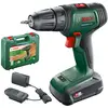 Image de Bosch perceuse-visseuse sans fil UniversalDrill 18V (1 batterie, système 18 V, livré avec deux embouts de vissage et coffret)