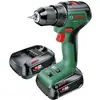 Image de Perceuse sans fil, Visseuse sans fil Bosch Home and Garden UniversalDrill 18V-60 06039D7002 18 V 2.0 Ah Li-Ion + 2 batteries, + chargeur