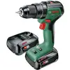 Image de Perceuse-visseuse à percussion sans fil Bosch Home and Garden UniversalImpact 18V-60 06039D7102 18 V 2.0 Ah Li-Ion + 2 batteries, + chargeur