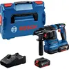 Image de Bosch Professional GBH 18V-22 SDS-Plus-Marteau perforateur sans fil 18 V 4 Ah Li-Ion + 2 batteries, + chargeur, + mallette