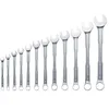 Image de Bosch Set de 12 clés mixtes (clés plates robustes universelles ; chrome vanadium ; couple élevé ; à anneaux et plates ; métrique 6-19 mm ; design ergonomique ; stockage pratique)