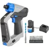Image de Dremel Blueprint 12V Perceuse-visseuse sans fil 3-en-1 avec détecteur de montants intégré, niveau laser et à bulle amovible, 9 embouts de vissage, 1 foret multi-matériaux