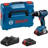 Image de Bosch Professional 18V System Perceuse-visseuse sans fil GSB 18V-65 (moteur sans balais, longueur de tête 175, incl. 2 batteries ProCORE18V 4.0Ah, L-BOXX)