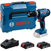 Image de Bosch GSB 18V-25 18 V Batterie Perceuse À Percussion/visseuse Ensemble (2x 2,0 Ah) Dans L-boxx