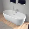Image de Duravit Luv Baignoire semi-îlot, avec tablier, 700433000000000,