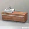 Image de Duravit Ketho Meuble sous-vasque, 2 tiroirs, KT6697L7979,