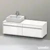 Image de Duravit Ketho Meuble avec plan de toilette, KT6697L2222,