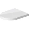 Image de Duravit Abattant WC ME by Starck, Abattant Toilette en Uréa-Duroplast, Couvercle de Toilette avec Charnières en Acier Inoxydable, Blanc