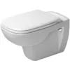 Image de Duravit D-Code - Ensemble WC suspendu au mur - Abattant à fermeture douce - WC à bord ouvert - Blanc