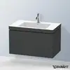 Image de Duravit L-Cube Meuble avec vasque Vero Air, 1 tiroir, LC6917O4949,