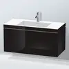 Image de Duravit L-Cube Meuble avec vasque Vero Air, 1 tiroir, LC6918O4040,