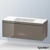 Image de Duravit L-Cube Meuble avec vasque Vero Air, 1 tiroir, LC6919N8989,