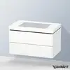 Image de Duravit L-Cube Meuble avec vasque Vero Air, 2 tiroirs, LC6927N1818,