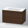 Image de Duravit L-Cube Meuble avec vasque Vero Air, 2 tiroirs, LC6927N6969,