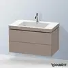 Image de Duravit L-Cube Meuble avec vasque Vero Air, 2 tiroirs, LC6927O4343,