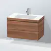 Image de Duravit L-Cube Meuble avec vasque Vero Air, 2 tiroirs, LC6927O7979,