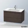 Image de Duravit L-Cube Meuble avec vasque Vero Air, 2 tiroirs, LC6927O7272,