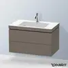 Image de Duravit L-Cube Meuble avec vasque Vero Air, 2 tiroirs, LC6927O9090,