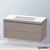Image de Duravit L-Cube Meuble avec vasque Vero Air, 2 tiroirs, LC6928N4343,