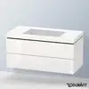 Image de Duravit L-Cube Meuble avec vasque Vero Air, 2 tiroirs, LC6928N8585,