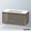 Image de Duravit L-Cube Meuble avec vasque Vero Air, 2 tiroirs, LC6928N8989,