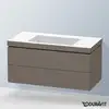 Image de Duravit L-Cube Meuble avec vasque Vero Air, 2 tiroirs, LC6928N9090,