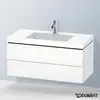 Image de Duravit L-Cube Meuble avec vasque Vero Air, 2 tiroirs, LC6928O1818,