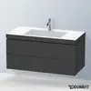 Image de Duravit L-Cube Meuble avec vasque Vero Air, 2 tiroirs, LC6928O4949,