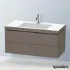 Image de Duravit L-Cube Meuble avec vasque Vero Air, 2 tiroirs, LC6928O9090,