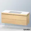 Image de Duravit L-Cube Meuble avec vasque Vero Air, 2 tiroirs, LC6929N7171,