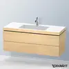 Image de Duravit L-Cube Meuble avec vasque Vero Air, 2 tiroirs, LC6929O7171,
