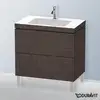 Image de Duravit L-Cube Meuble avec vasque Vero Air, 2 tiroirs, LC6937O7272,