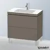 Image de Duravit L-Cube Meuble avec vasque Vero Air, 2 tiroirs, LC6937O9090,