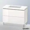 Image de Duravit L-Cube Meuble avec vasque Vero Air, 2 tiroirs, LC6938N2222,