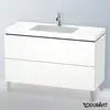 Image de Duravit L-Cube Meuble avec vasque Vero Air, 2 tiroirs, LC6939O1818,
