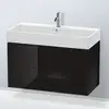 Image de Duravit L-Cube Meuble sous-vasque, 2 tiroirs, LC627804040,