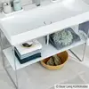 Image de Duravit Tablette en verre pour console métallique de lavabo DuraSquare, 0099658300,