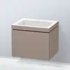 Image de Duravit L-Cube Meuble avec vasque Vero Air, 1 tiroir, LC6916N4343,