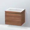Image de Duravit L-Cube Meuble avec vasque Vero Air, 1 tiroir, LC6916N7979,
