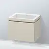 Image de Duravit L-Cube Meuble avec vasque Vero Air, 1 tiroir, LC6916N9191,