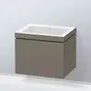 Image de Duravit L-Cube Meuble avec vasque Vero Air, 1 tiroir, LC6916N9090,