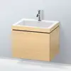 Image de Duravit L-Cube Meuble avec vasque Vero Air, 1 tiroir, LC6916O7171,