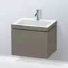 Image de Duravit L-Cube Meuble avec vasque Vero Air, 1 tiroir, LC6916O9090,