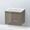 Image de Duravit L-Cube Meuble avec vasque Vero Air, 2 tiroirs, LC6926N8989,