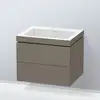 Image de Duravit L-Cube Meuble avec vasque Vero Air, 2 tiroirs, LC6926N9090,
