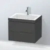 Image de Duravit L-Cube Meuble avec vasque Vero Air, 2 tiroirs, LC6926O4949,