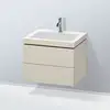 Image de Duravit L-Cube Meuble avec vasque Vero Air, 2 tiroirs, LC6926O9191,