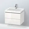 Image de Duravit L-Cube Meuble avec vasque Vero Air, 2 tiroirs, LC6926O2222,